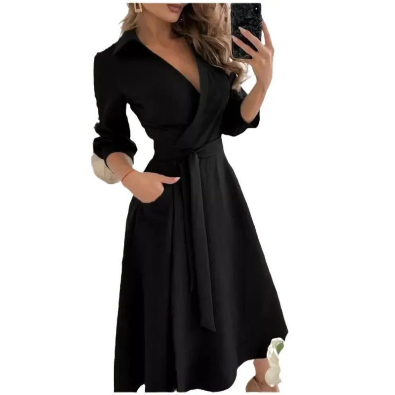 Women's Structured Fabric Blazer Dress | Elegant Tailored Belted Design - Velshara store