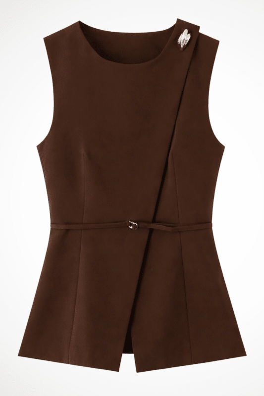 Women's Structured Trouser Set | Tailored Sleeveless Waistcoat Outfit - Velshara store
