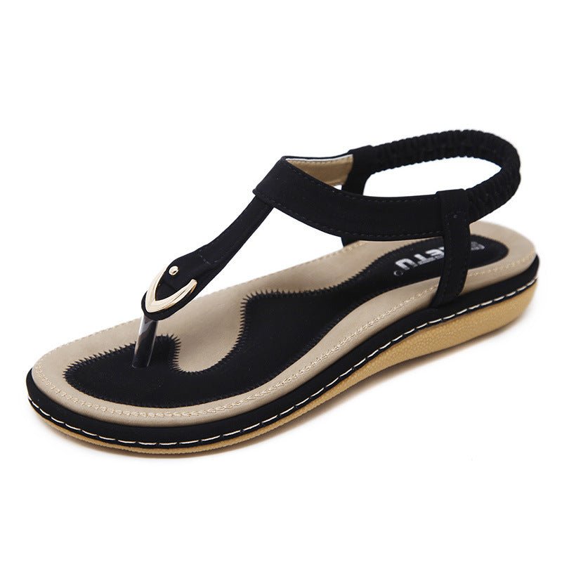 Women's Synthetic Arch Support Sandals | Elegant Comfortable Flat Footwear - Velshara store