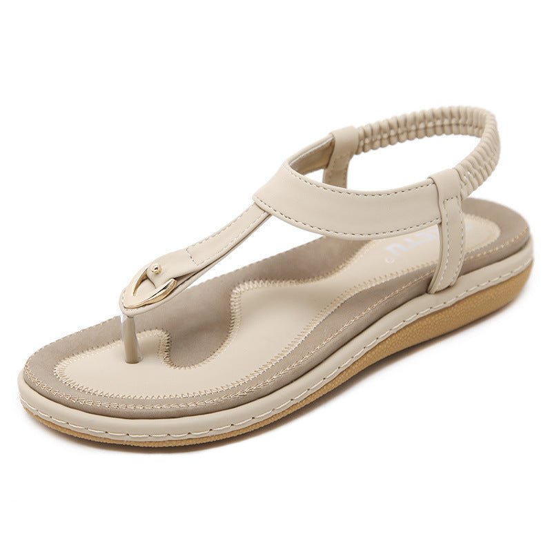 Women's Synthetic Arch Support Sandals | Elegant Comfortable Flat Footwear - Velshara store
