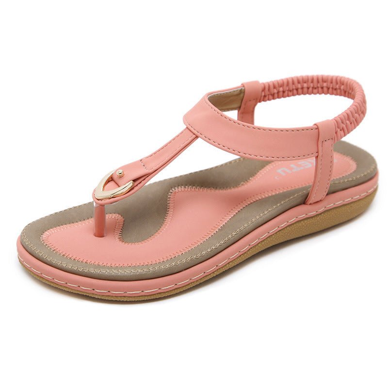 Women's Synthetic Arch Support Sandals | Elegant Comfortable Flat Footwear - Velshara store