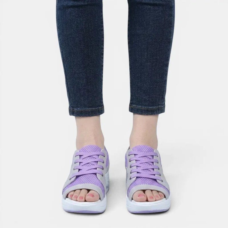 Women's Synthetic Cutout Lace - Up Sandals | Stylish Comfortable Summer Footwear - Velshara store