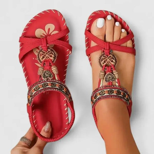 Women's Synthetic Orthopedic Sandals | Comfortable Slip - On Supportive Footwear - Velshara store