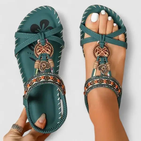 Women's Synthetic Orthopedic Sandals | Comfortable Slip - On Supportive Footwear - Velshara store
