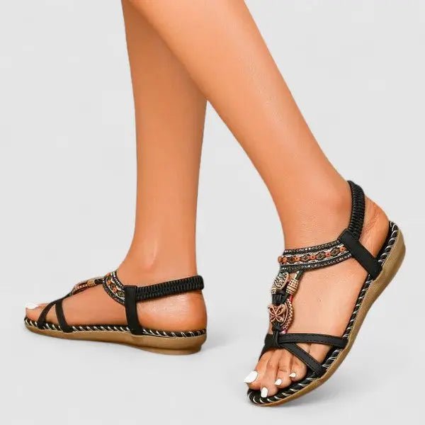 Women's Synthetic Orthopedic Sandals | Comfortable Slip - On Supportive Footwear - Velshara store