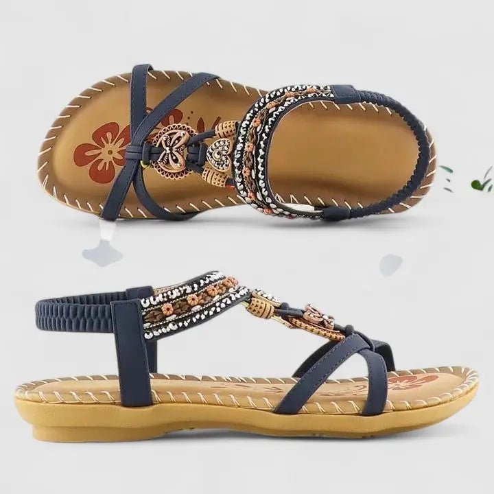 Women's Synthetic Orthopedic Sandals | Comfortable Slip - On Supportive Footwear - Velshara store