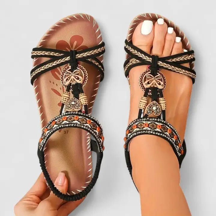 Women's Synthetic Orthopedic Sandals | Comfortable Slip - On Supportive Footwear - Velshara store