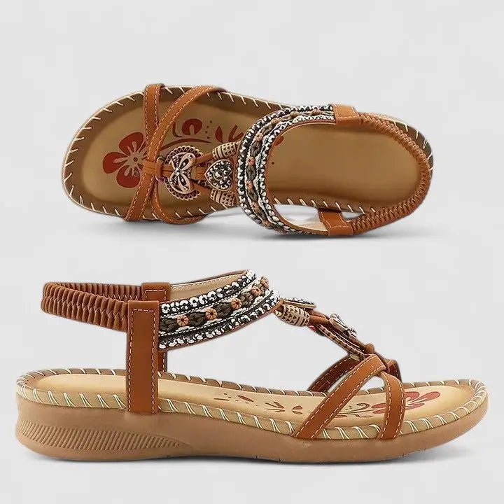 Women's Synthetic Orthopedic Sandals | Comfortable Slip - On Supportive Footwear - Velshara store