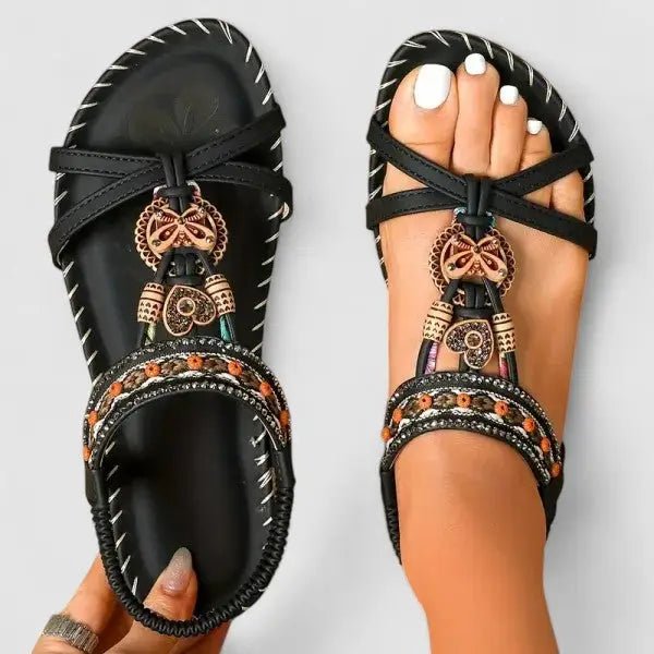 Women's Synthetic Orthopedic Sandals | Comfortable Slip - On Supportive Footwear - Velshara store