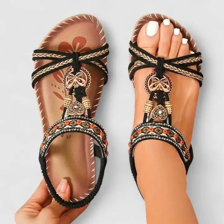 Women's Synthetic Orthopedic Sandals | Comfortable Slip - On Supportive Footwear - Velshara store