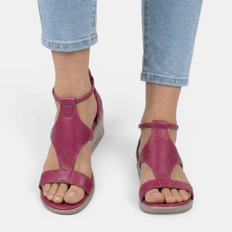 Women's Synthetic PU Wedge Sandals | Stylish Open - Toe Summer Footwear - Velshara store