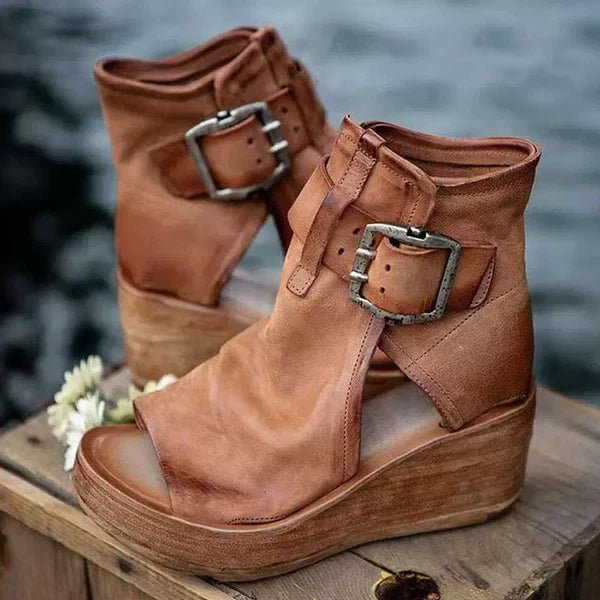 Women's Synthetic Wedge Sandals | Comfortable Supportive Boho Summer Footwear - Velshara store