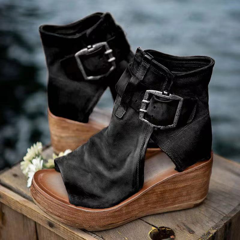 Women's Synthetic Wedge Sandals | Comfortable Supportive Boho Summer Footwear - Velshara store