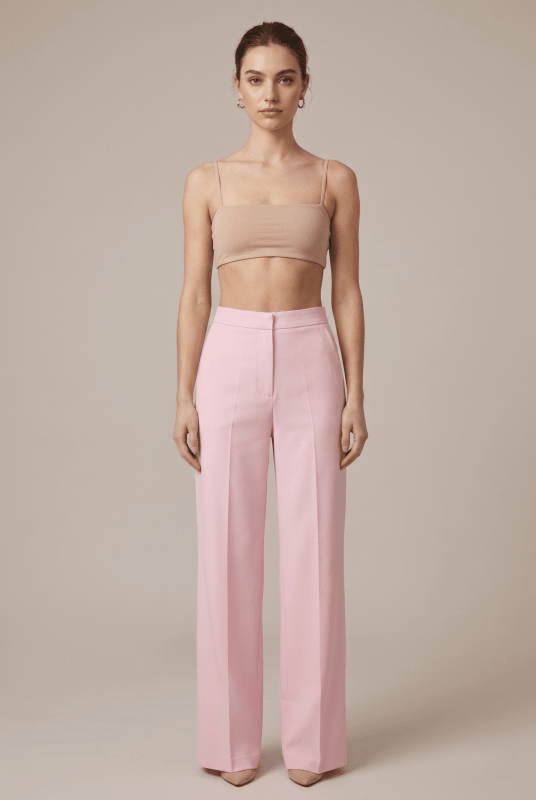 Women's Tailored Blazer with Feather Cuffs | Elegant Straight Leg Trousers | Sophisticated All - Season Outfit - Velshara store