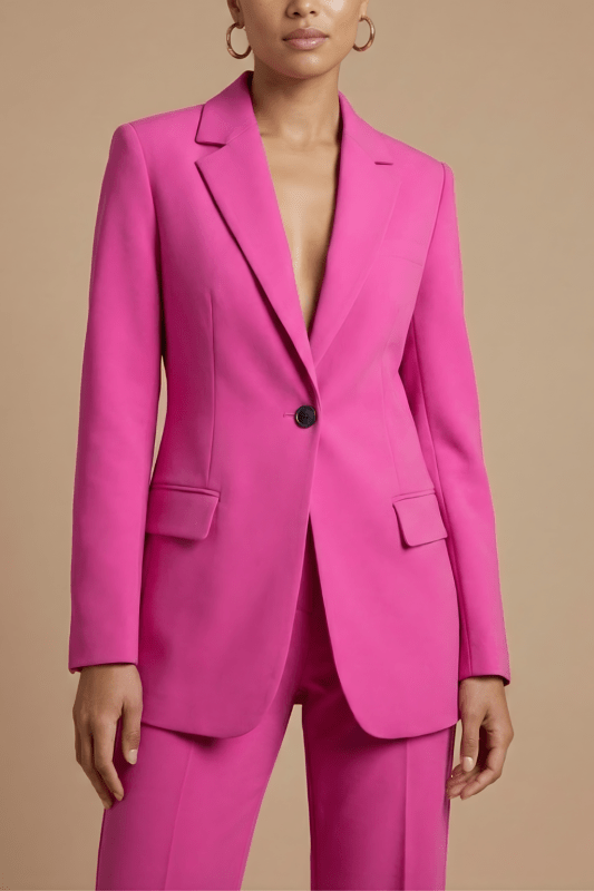 Women's Tailored Suit | Elegant Blazer with Wide Leg Trousers - Velshara store