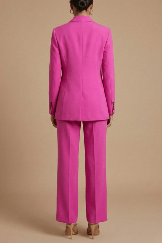 Women's Tailored Suit | Elegant Blazer with Wide Leg Trousers - Velshara store