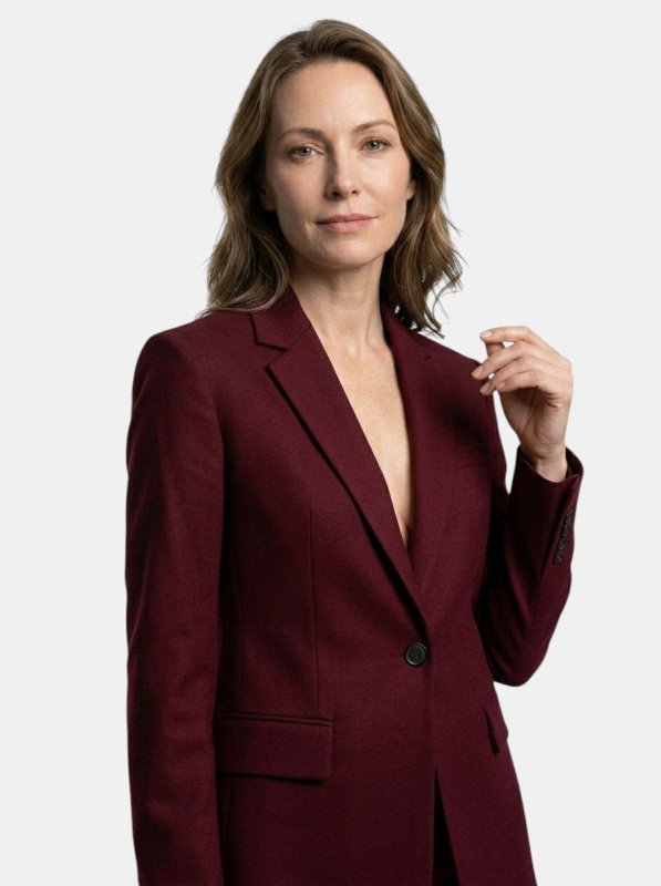 Women's Tailored Suit Set | Sculpted Blazer and Flared Trousers | Elegant All - Season Outfit - Velshara store
