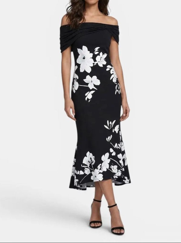Women's Unique Print Midi Dress | Elegant Soft Breathable Summer Dress - Velshara store
