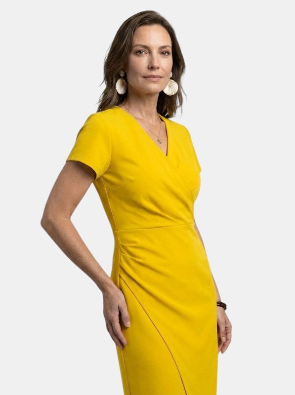 Women's Vibrant Cotton Maxi Dress | Flowing Wrap Style Summer Gown - Velshara store