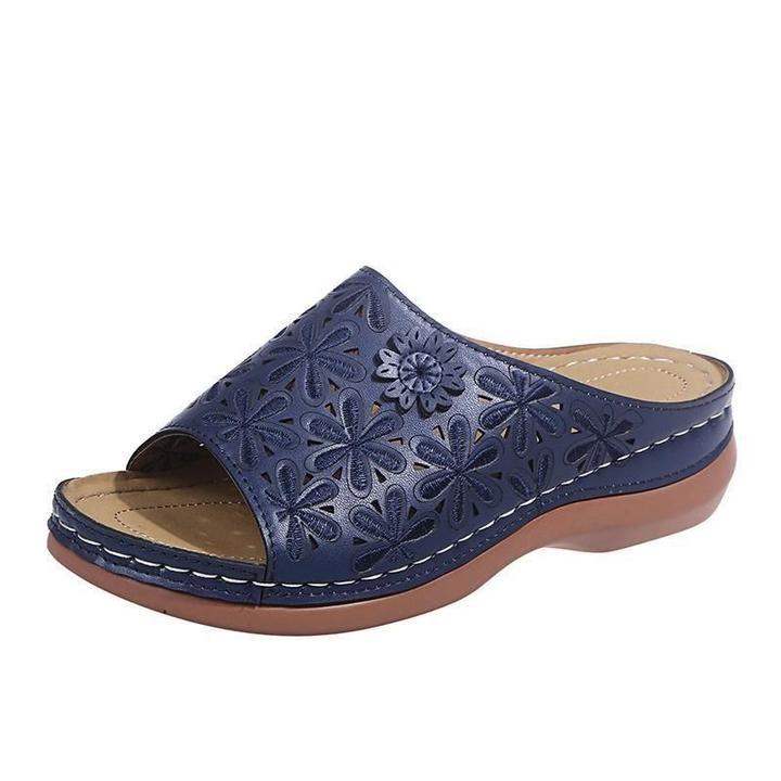 Women's Vintage Cushioned Sandals | Orthopedic Comfort Walking Shoes | Elegant Adjustable Fit - Velshara store