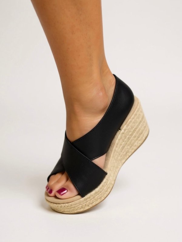 Women's Woven Espadrille Wedge Sandals | Comfortable Adjustable Summer Footwear - Velshara store