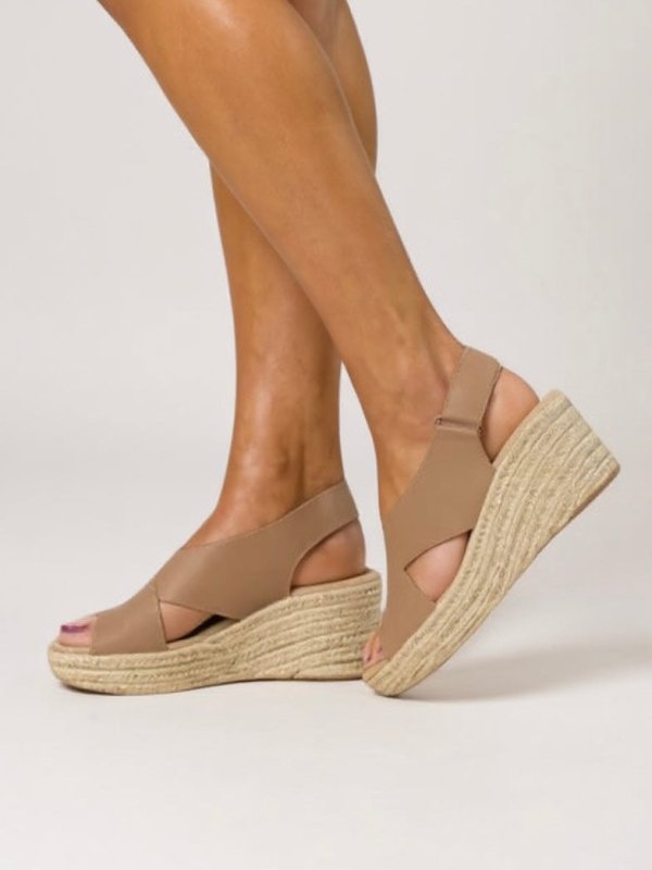 Women's Woven Espadrille Wedge Sandals | Comfortable Adjustable Summer Footwear - Velshara store