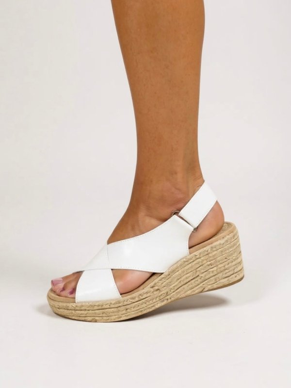 Women's Woven Espadrille Wedge Sandals | Comfortable Adjustable Summer Footwear - Velshara store