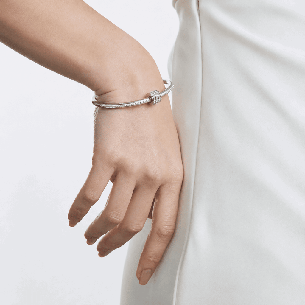 Zircon Screw Bangle - Stainless Steel Bracelet for Women - Velshara store