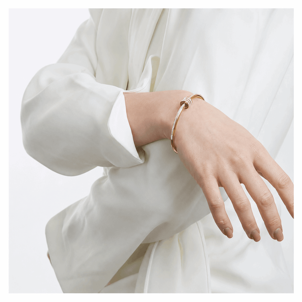 Zircon Screw Bangle - Stainless Steel Bracelet for Women - Velshara store